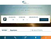 Tablet Screenshot of darwinairport.com.au